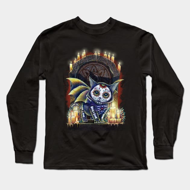 Kitty Of The Dead Long Sleeve T-Shirt by MoniWolf